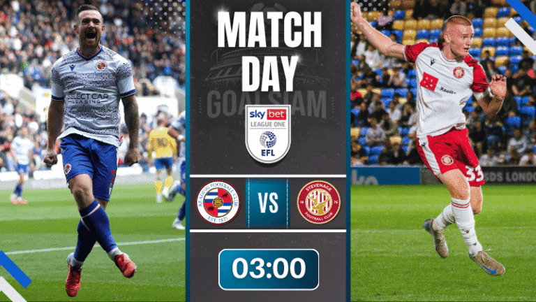 ดูบอลออนไลน์ ลีกวัน อังกฤษ ถ่ายทอดสด เร้ดดิ้ง พบกับ สตีฟเนจ โบโรห์ 6/11/68