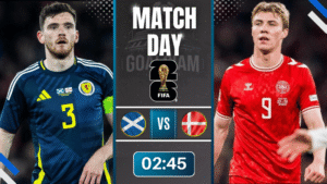 ดูบอลออนไลน์ ฟุตบอลโลก 2026 รอบคัดเลือก โซนยุโรป ถ่ายทอดสด สกอตแลนด์ พบกับ เดนมาร์ก 18/11/68