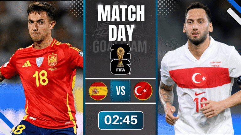 ดูบอลออนไลน์ ฟุตบอลโลก 2026 รอบคัดเลือก โซนยุโรป ถ่ายทอดสด สเปน พบกับ ตุรกี 18/11/68