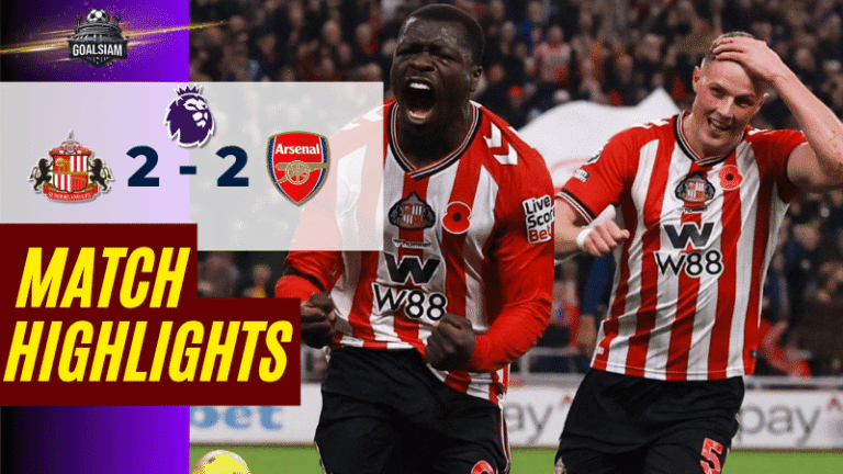 ไฮไลท์บอลวันนี้ พรีเมียร์ลีก 2025/26 ซันเดอร์แลนด์ พบกับ อาร์เซนอล