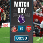 ดูบอลออนไลน์ พรีเมียร์ลีก ถ่ายทอดสด ซันเดอร์แลนด์ พบกับ อาร์เซนอล 8/11/68