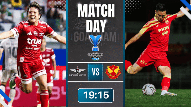 ดูบอลออนไลน์ เอเอฟซี แชมเปี้ยนส์ลีก อีลิท ทู ถ่ายทอดสด ทรู แบงค็อก ยูไนเต็ด พบกับ เซลังกอร์ พีบี 26/11/68