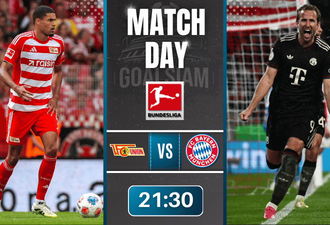 ดูบอลออนไลน์ บุนเดสลีกา ถ่ายทอดสด ยูเนี่ยน เบอร์ลิน พบกับ บาเยิร์น มิวนิค 8/11/68