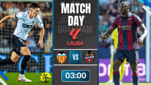 ดูบอลออนไลน์ ลาลิกา ถ่ายทอดสด บาเลนเซีย พบกับ เลบานเต้ 21/11/68