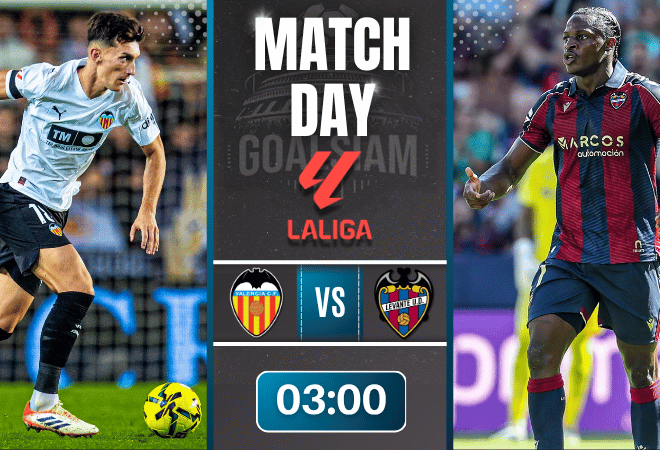 ดูบอลออนไลน์ ลาลิกา ถ่ายทอดสด บาเลนเซีย พบกับ เลบานเต้ 21/11/68