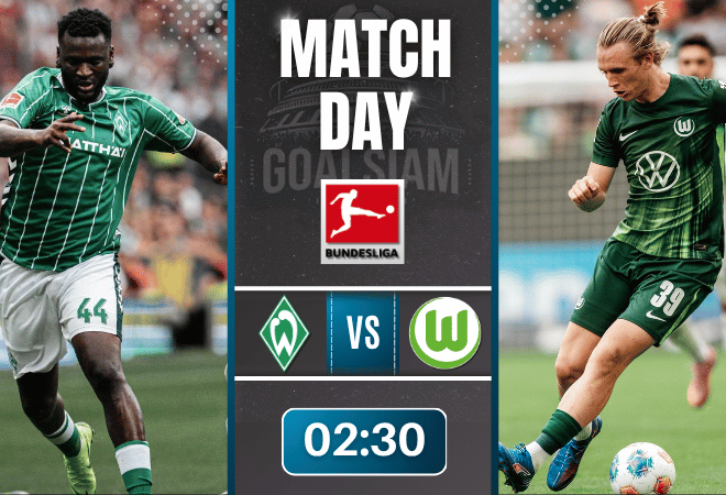 ดูบอลออนไลน์ บุนเดสลีกา ถ่ายทอดสด แวร์เดอร์ เบรเมน พบกับ โวล์ฟสบวร์ก 7/11/68