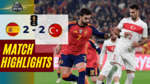 ไฮไลท์บอลวันนี้ ฟุตบอลโลก 2026 รอบคัดเลือก โซนยุโรป สเปน พบกับ ตุรกี 18/11/68