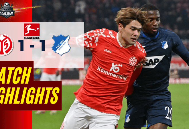 ไฮไลท์บอลวันนี้ บุนเดสลีกา 2025/26 เอฟเอสเฟา ไมนซ์ 05 พบกับ ทีเอสจี ฮอฟเฟนไฮม์ 21/11/68