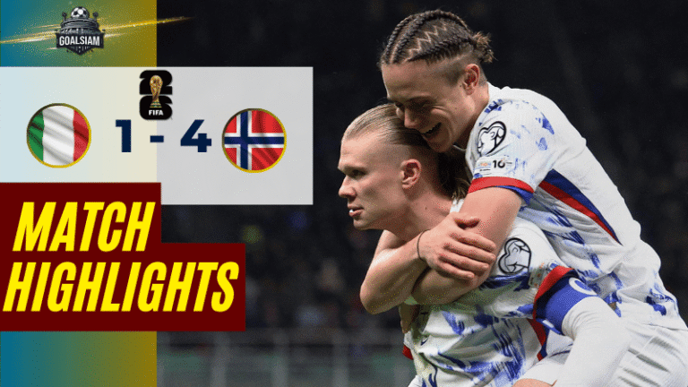 ไฮไลท์บอลวันนี้ ฟุตบอลโลก 2026 รอบคัดเลือก โซนยุโรป อิตาลี พบกับ นอร์เวย์ 16/11/68