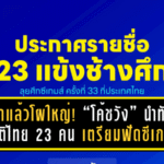 มาแล้วโผใหญ่! “โค้ชวัง” นำทัพ ทีมชาติไทย 23 คน เตรียมฟัดกลุ่มเอใน ซีเกมส์