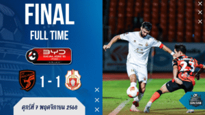 ผลบอลไทยลีก : ประจวบเฮเก้อ! “เตาอา” ซัดโทษกู้หน้า เสมอ “ลำพูน” ดราม่าท้ายเกม 1-1
