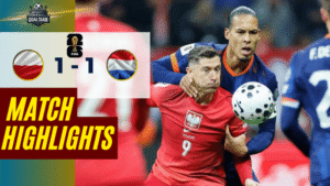 ไฮไลท์บอลวันนี้ ฟุตบอลโลก 2026 รอบคัดเลือก โซนยุโรป โปแลนด์ พบกับ เนเธอร์แลนด์ 14/11/68