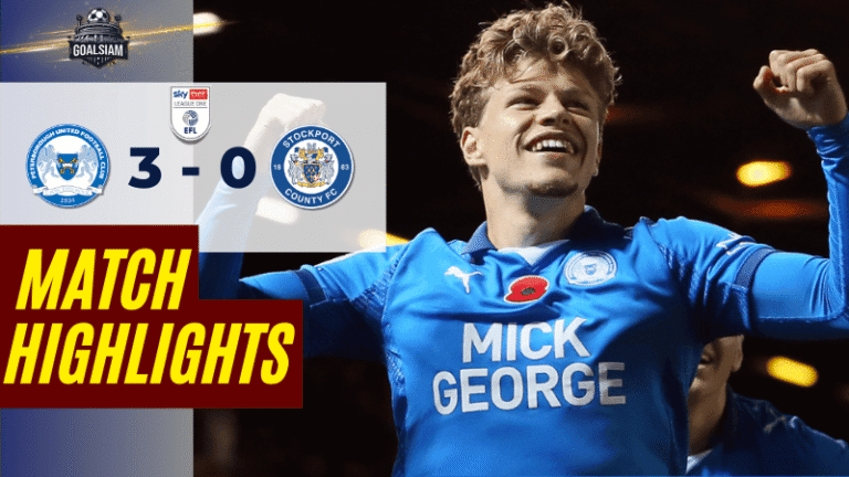 ไฮไลท์บอลวันนี้ ลีกวัน อังกฤษ 2025/26 ปีเตอร์โบโร่ ยูไนเต็ด พบกับ สต็อคพอร์ท เคาน์ตี 20/11/68