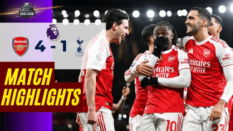 ไฮไลท์บอลวันนี้ พรีเมียร์ลีก 2025/26 อาร์เซนอล พบกับ ท็อตแน่ม ฮ็อทสเปอร์ 23/11/68