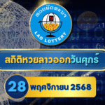สถิติหวยลาววันศุกร์ หวยลาว 28/11/68 เจาะลึกสถิติเดือด – คอหวยห้ามพลาด!