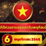 สถิติหวยฮานอย 6 พฤศจิกายน 2568 — ครบ 4 รอบ พร้อม “สถิติ–อินไซต์–โฟกัส Shortlist” อัปเดตจาก GOALSIAM