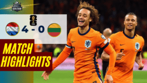 ไฮไลท์บอลวันนี้ ฟุตบอลโลก 2026 รอบคัดเลือก โซนยุโรป เนเธอร์แลนด์ พบกับ ลิธัวเนีย 17/11/68