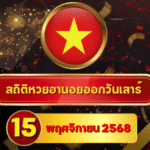 สถิติหวยฮานอย 15 พฤศจิกายน 2568 — ครบทั้ง 4 รอบ พร้อม “สถิติ–อินไซด์–โพย Shortlist” แบบอัปเดตจัดเต็ม GOALSIAM