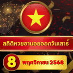 สถิติหวยฮานอย 8 พฤศจิกายน 2568 — ครบ 4 รอบ พร้อม “สถิติ–อินไซต์–Shortlist” จาก GOALSIAM