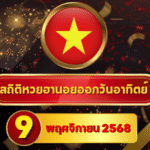 สถิติหวยฮานอย 9 พฤศจิกายน 2568 — ครบ 4 รอบ พร้อม “สถิติ–อินไซต์–Shortlist” จาก GOALSIAM