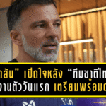 “แอนโธนี ฮัดสัน” เปิดใจหลัง “ทีมชาติไทย” รายงานตัววันแรก เตรียมพร้อมดวล “สิงคโปร์–ศรีลังกา” ลั่นต้องเร่งถ่ายทอดแนวคิดใน 3 วัน