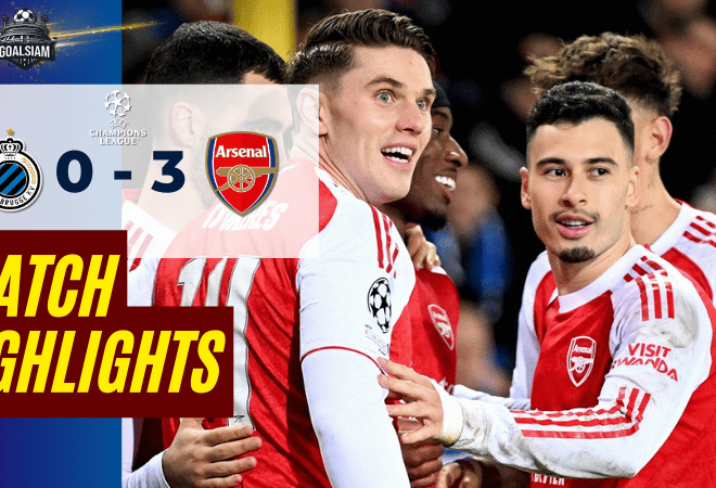 ไฮไลท์บอลวันนี้ ยูฟ่าแชมเปียนส์ลีก 2025/26 คลับบรูซ พบกับ อาร์เซนอล 10/12/68