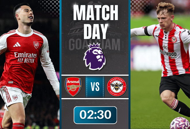 ดูบอลออนไลน์ พรีเมียร์ลีก ถ่ายทอดสด อาร์เซนอล พบกับ เบรนท์ฟอร์ด 3/12/68