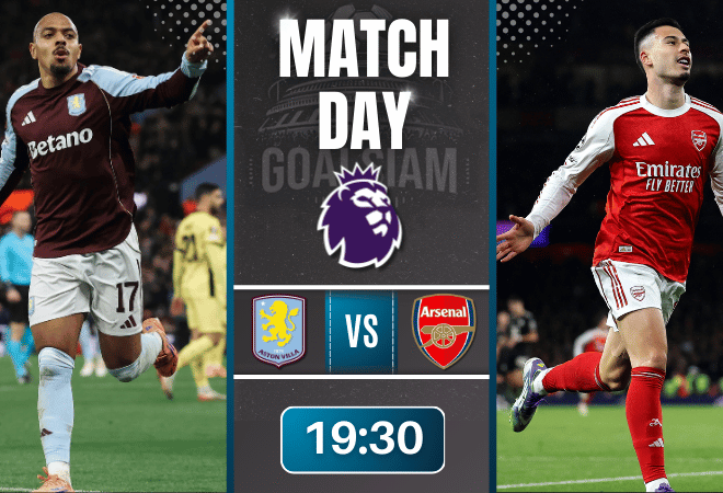 ดูบอลออนไลน์ พรีเมียร์ลีก ถ่ายทอดสด แอสตัน วิลล่า พบกับ อาร์เซนอล 6/12/68