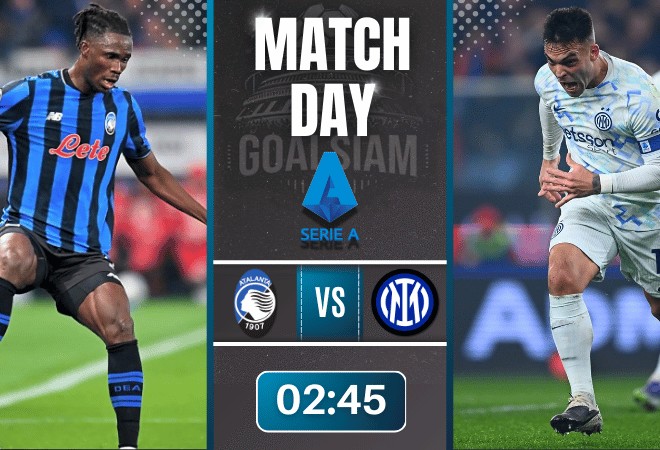 ดูบอลออนไลน์ เซเรียอา ถ่ายทอดสด อตาลันต้า พบกับ อินเตอร์ มิลาน 28/12/68