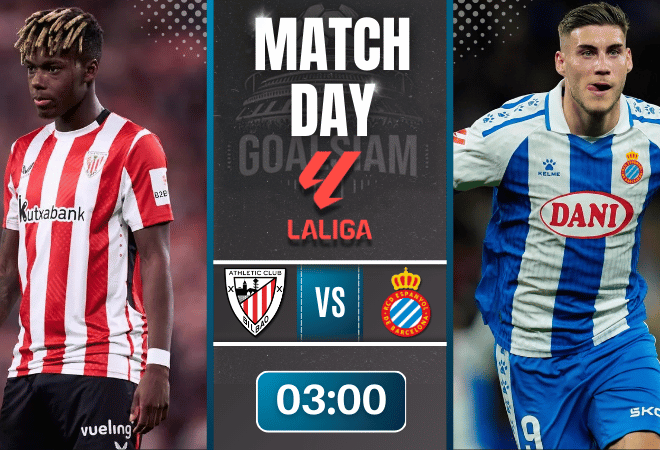 ดูบอลออนไลน์ ลาลิกา ถ่ายทอดสด แอธเลติก บิลเบา พบกับ เอสปันญ่อล 22/12/68