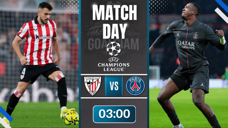 ดูบอลออนไลน์ ยูฟ่าแชมเปียนส์ลีก ถ่ายทอดสด แอธเลติก บิลเบา พบกับ ปารีส แซงต์ แชร์กแมง 10/12/68