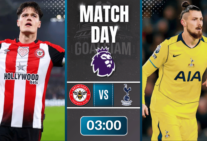 ดูบอลออนไลน์ พรีเมียร์ลีก ถ่ายทอดสด เบรนท์ฟอร์ด พบกับ ท็อตแน่ม ฮ็อทสเปอร์ 1/1/69