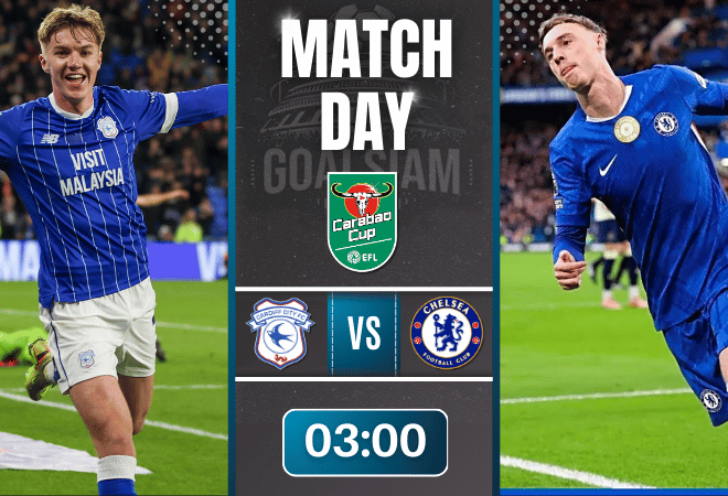 ดูบอลออนไลน์ คาราบาวคัพ ถ่ายทอดสด คาร์ดิฟฟ์ซิตี พบกับ เชลซี 16/12/68