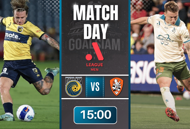 ดูบอลออนไลน์ เอ-ลีก ถ่ายทอดสด เซ็นทรัล โคสต์ มาริเนิร์ส พบกับ บริสแบน โรว์ 31/12/68