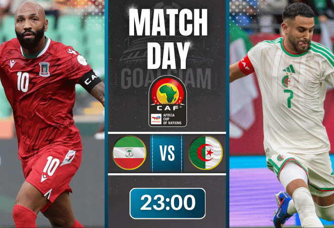 ดูบอลออนไลน์ แอฟริกันเนชันส์ คัพ ถ่ายทอดสด อิเควทอเรียลกินี พบกับ แอลจีเรีย 31/12/68