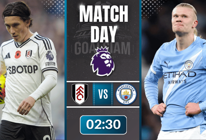 ดูบอลออนไลน์ พรีเมียร์ลีก ถ่ายทอดสด ฟูแล่ม พบกับ แมนเชสเตอร์ ซิตี้ 2/12/68