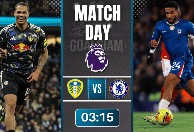 ดูบอลออนไลน์ พรีเมียร์ลีก ถ่ายทอดสด ลีดส์ ยูไนเต็ด พบกับ เชลซี 3/12/68