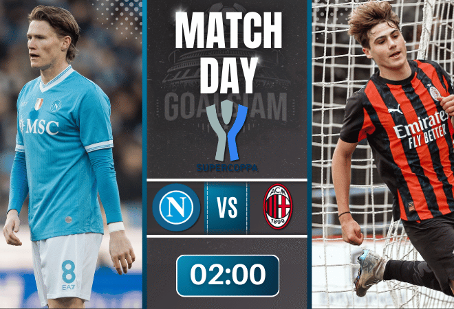 ดูบอลออนไลน์ อิตาเลียนซูเปอร์คัพ ถ่ายทอดสด นาโปลี พบกับ เอซี มิลาน 18/12/68