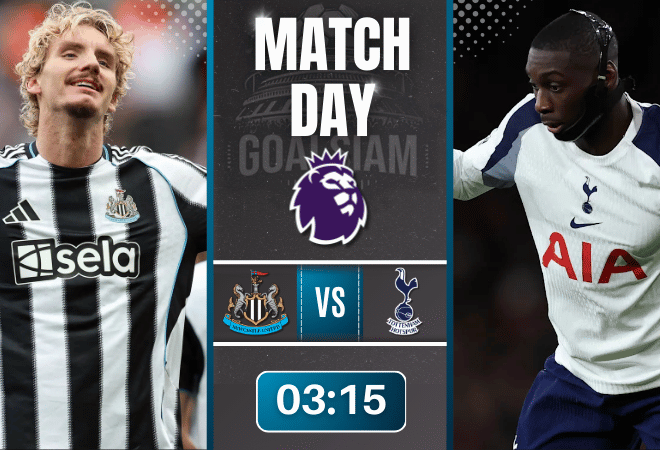 ดูบอลออนไลน์ พรีเมียร์ลีก ถ่ายทอดสด นิวคาสเซิ่ล ยูไนเต็ด พบกับ ท็อตแน่ม ฮ็อทสเปอร์ 2/12/68