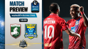 วิเคราะห์บอล ไทยลีก 2 : แพร่ ยูไนเต็ด เอฟซี พบกับ ราศีไศล ยูไนเต็ด 4/12/68