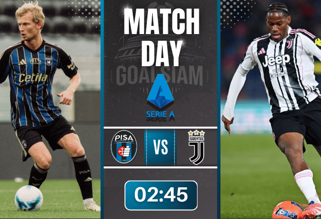 ดูบอลออนไลน์ เซเรียอา ถ่ายทอดสด ปิซ่า พบกับ ยูเวนตุส 27/12/68