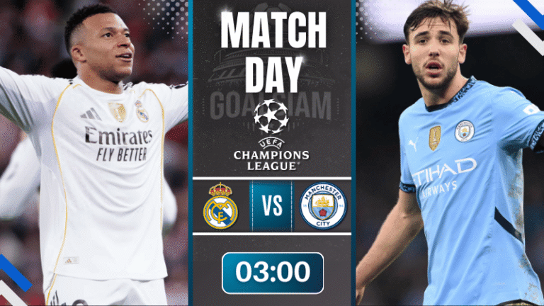 ดูบอลออนไลน์ ยูฟ่าแชมเปียนส์ลีก ถ่ายทอดสด เรอัล มาดริด พบกับ แมนเชสเตอร์ ซิตี้ 10/12/68