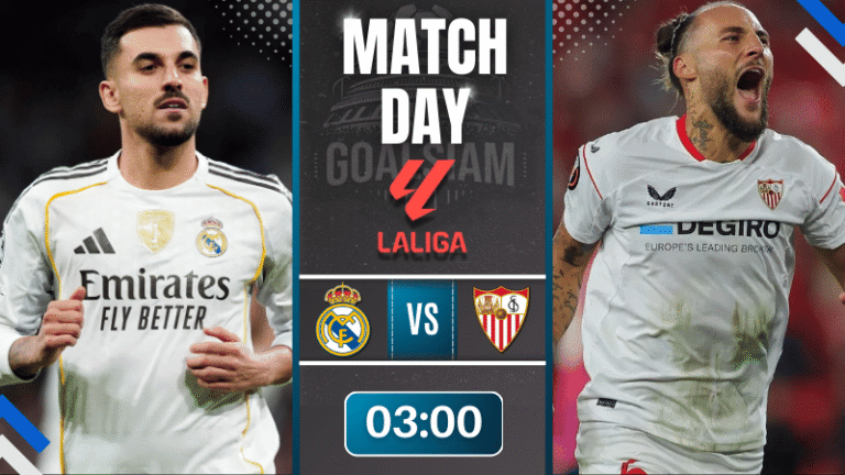 ดูบอลออนไลน์ ลาลิกา ถ่ายทอดสด เรอัล มาดริด พบกับ เซบีย่า 20/12/68