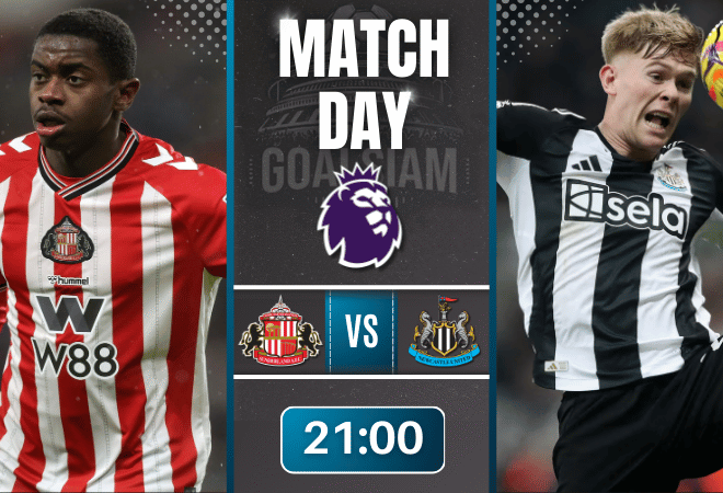 ดูบอลออนไลน์ พรีเมียร์ลีก ถ่ายทอดสด ซันเดอร์แลนด์ พบกับ นิวคาสเซิ่ล ยูไนเต็ด 14/12/68