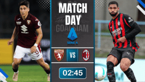 ดูบอลออนไลน์ เซเรียอา ถ่ายทอดสด โตริโน่ พบกับ เอซี มิลาน 8/12/68