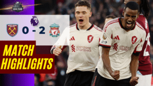 ไฮไลท์บอลวันนี้ พรีเมียร์ลีก 2025/26 เวสต์แฮมยูไนเต็ด พบกับ ลิเวอร์พูล 30/11/68