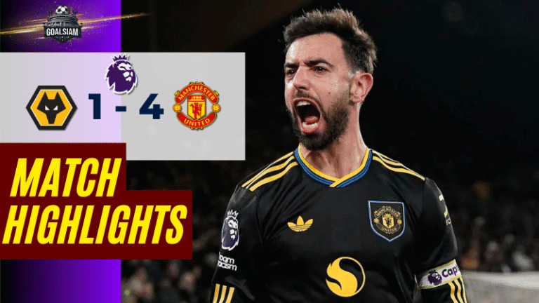 ไฮไลท์บอลวันนี้ พรีเมียร์ลีก 2025/26 วูล์ฟแฮมป์ตัน พบกับ แมนเชสเตอร์ ยูไนเต็ด 8/12/68