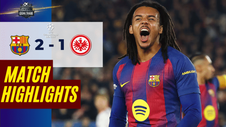 ไฮไลท์บอลวันนี้ ยูฟ่าแชมเปียนส์ลีก 2025/26 บาร์เซโลน่า พบกับ ไอน์ทรัค แฟร้งค์เฟิร์ต 9/12/68