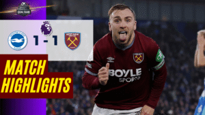 ไฮไลท์บอลวันนี้ พรีเมียร์ลีก 2025/26 ไบรท์ตัน โฮฟ อัลเบี้ยน พบกับ เวสต์แฮมยูไนเต็ด 7/12/68