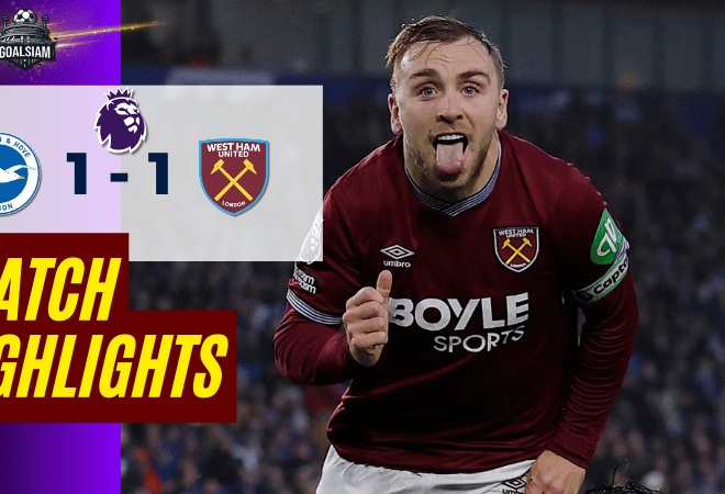 ไฮไลท์บอลวันนี้ พรีเมียร์ลีก 2025/26 ไบรท์ตัน โฮฟ อัลเบี้ยน พบกับ เวสต์แฮมยูไนเต็ด 7/12/68